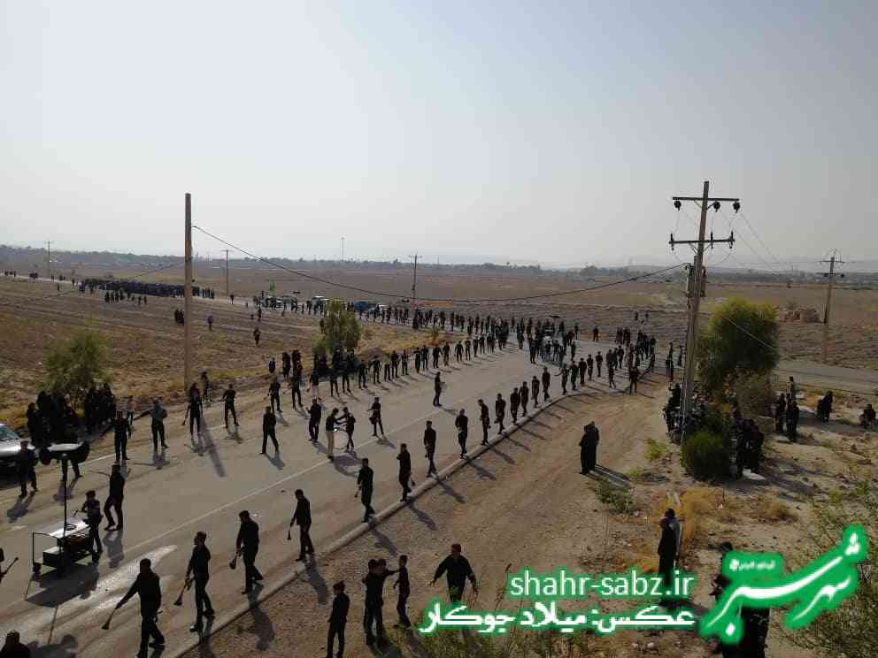 29-06-01397روز عاشورا هئیت عزاداری روستای تل ابیض و جدول ترکی جره و بالاده -عکس: میلاد جوکار