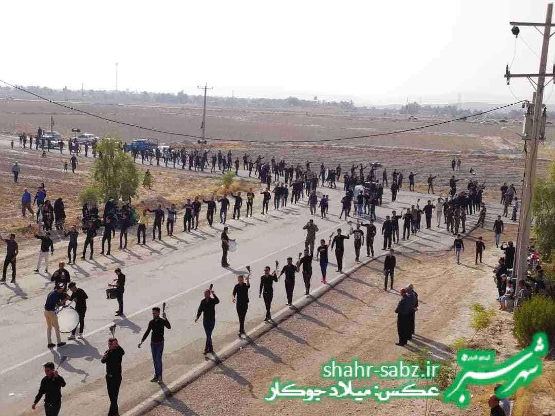 29-06-01397روز عاشورا هئیت عزاداری روستای تل ابیض و جدول ترکی جره و بالاده -عکس: میلاد جوکار