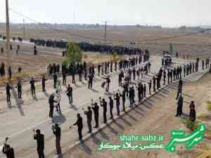 29-06-01397روز عاشورا هئیت عزاداری روستای تل ابیض و جدول ترکی جره و بالاده -عکس: میلاد جوکار