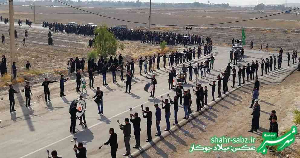 29-06-01397روز عاشورا هئیت عزاداری روستای تل ابیض و جدول ترکی جره و بالاده -عکس: میلاد جوکار