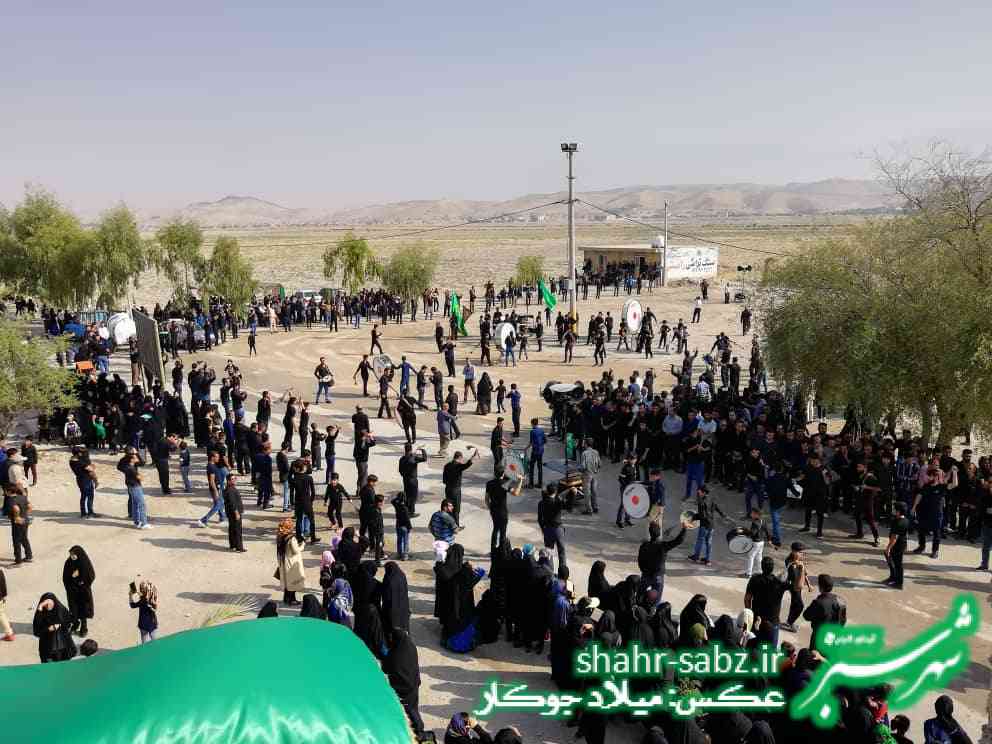 29-06-01397روز عاشورا هئیت عزاداری روستای تل ابیض و جدول ترکی جره و بالاده -عکس: میلاد جوکار