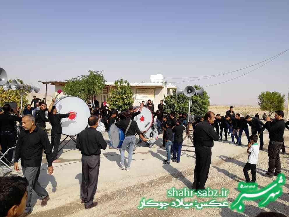 29-06-01397روز عاشورا هئیت عزاداری روستای تل ابیض و جدول ترکی جره و بالاده -عکس: میلاد جوکار