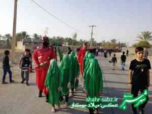 29-06-01397روز عاشورا هئیت عزاداری روستای تل ابیض و جدول ترکی جره و بالاده -عکس: میلاد جوکار