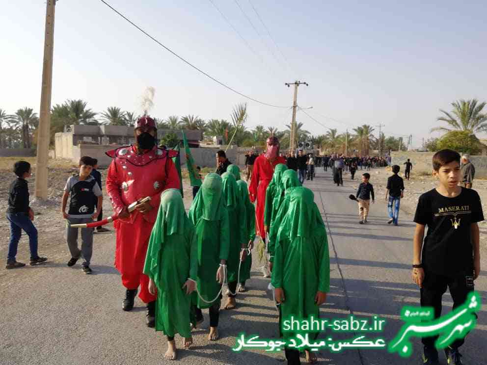 29-06-01397روز عاشورا هئیت عزاداری روستای تل ابیض و جدول ترکی جره و بالاده -عکس: میلاد جوکار