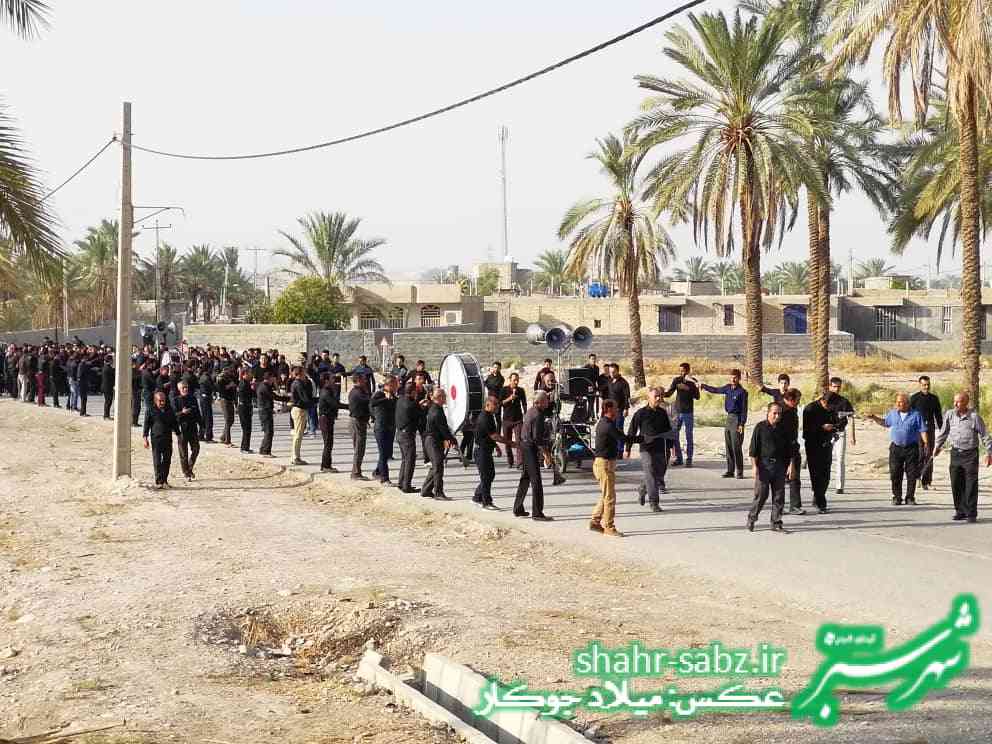 29-06-01397روز عاشورا هئیت عزاداری روستای تل ابیض و جدول ترکی جره و بالاده -عکس: میلاد جوکار