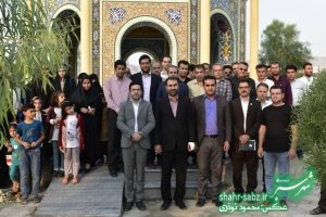 فرماندار کازرون در خشت/ عکس: محمود نوذری