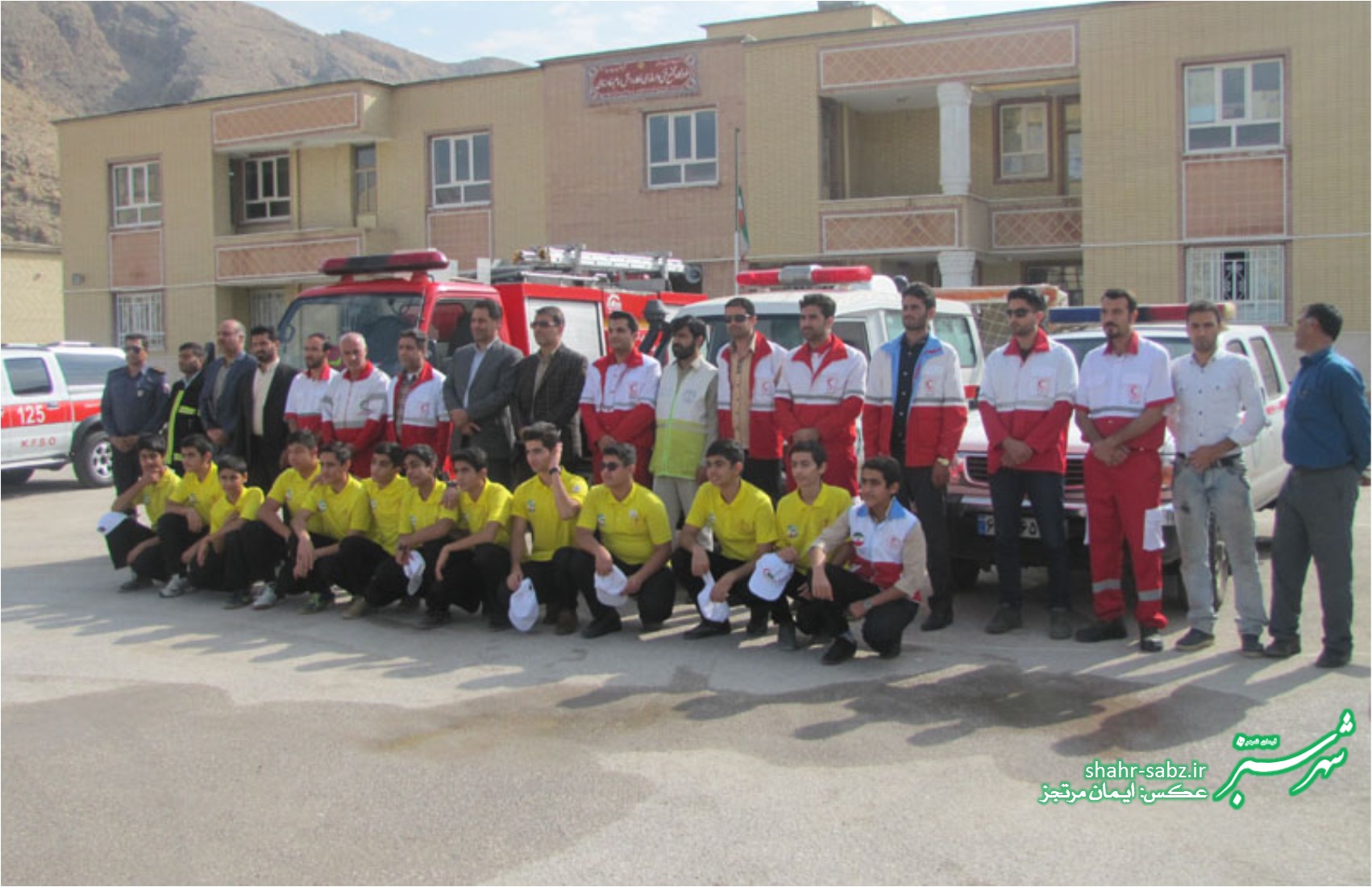 رزمایش پدافند غیرعامل در هنرستان امام خامنه ای کازرون/ عکس: ایمان مرتجز