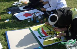 تجمع ضداستکباری دانش آموزان کازرون در 13 آبان1397/ عکس: زینب صادقی