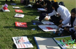 تجمع ضداستکباری دانش آموزان کازرون در 13 آبان1397/ عکس: زینب صادقی