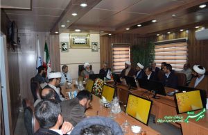 حضور حجت الاسلام و المسلمین سقاچی دبیر ستاد اقامه نماز استان فارس، سلیمان مهدوی دبیر ستاد امر به معروف و نهی از منکر و محمدعلی قلندری، مدیرعامل و رئیس شورای امر به معروف و نهی از منکر شرکت آب و فاضلاب فارس