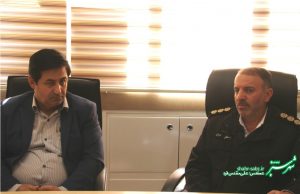 نشست معاون عمرانی شهرداری شیراز مهندس حسین آرگیو با فرماندهی پلیس راهور فارس سرهنگ مصطفی عباسی/ عکس: علی مقدس فرد