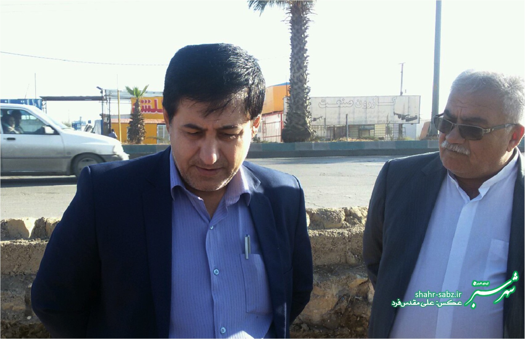 بازدید حسین آرگیو از بزرگراه خلیج فارس شیراز-عکس از علی مقدس فرد