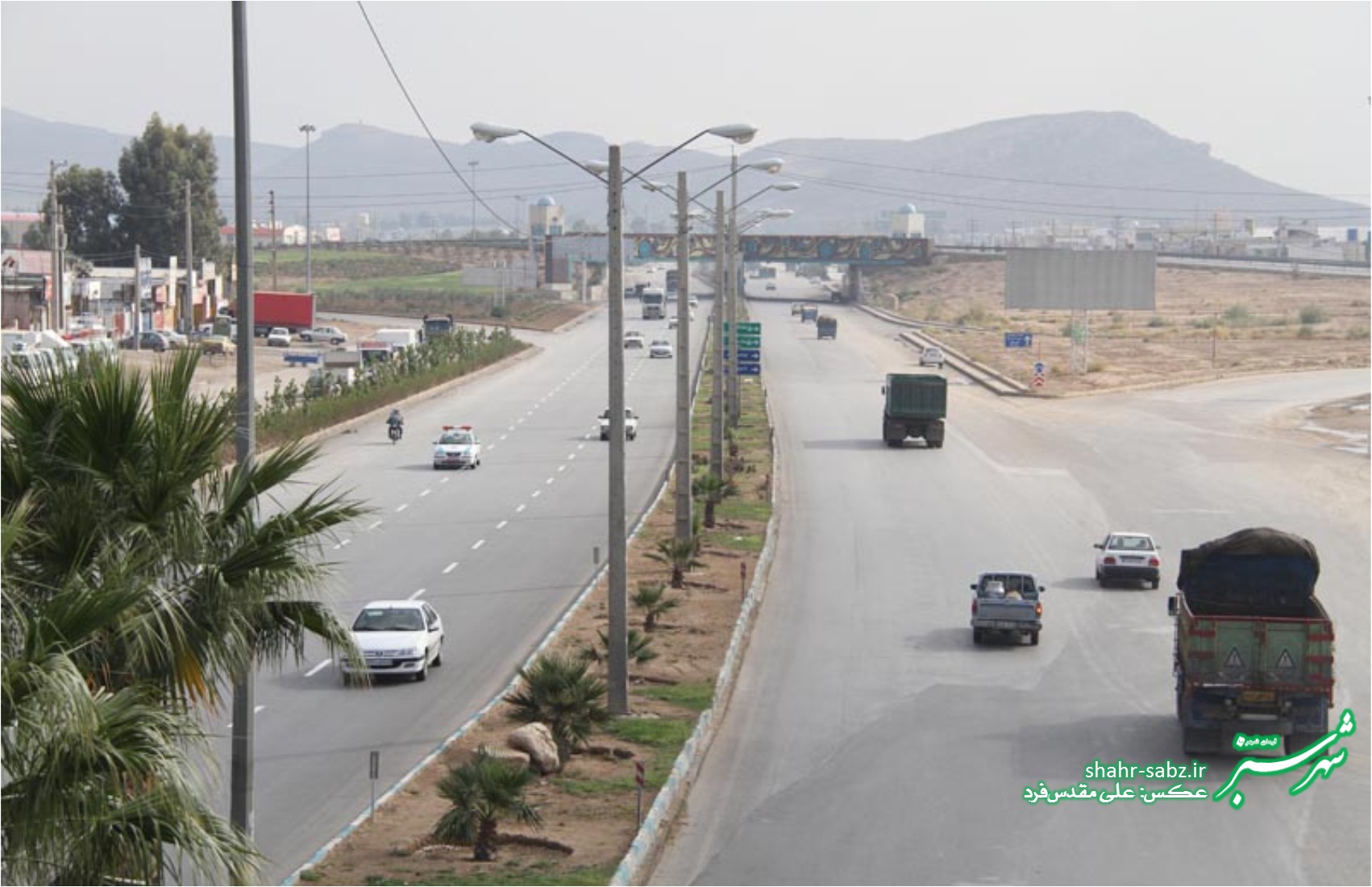 بزرگراه خلیج فارس شیراز-عکس از علی مقدس فرد