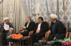 دیدار صابر سهرابی با حجت الاسلام محمد خرسند/ سفر مدیرکل فرهنگ و ارشاد اسلامی فارس به کازرون/ عکس: محمدمهدی اسدازده