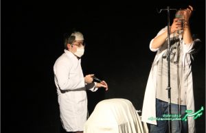 نمایش زندگی در تئاتر/ حنیف سلطانی سروستانی و سروش عباسی/ عکس: محمدمهدی اسدزاده