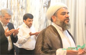 دیدار صابر سهرابی با حجت الاسلام محمد خرسند/ سفر مدیرکل فرهنگ و ارشاد اسلامی فارس به کازرون/ عکس: محمدمهدی اسدازده